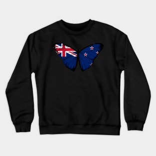 Vintage New Zealand Butterfly Moth | Pray For New Zealand and Stand with New Zealand Crewneck Sweatshirt